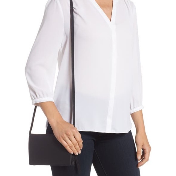 All Saints Fetch Leather/Chain Crossbody Wallet - Picture 2 of 16